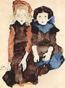 Egon Schiele, Zwei Kleines Madchen